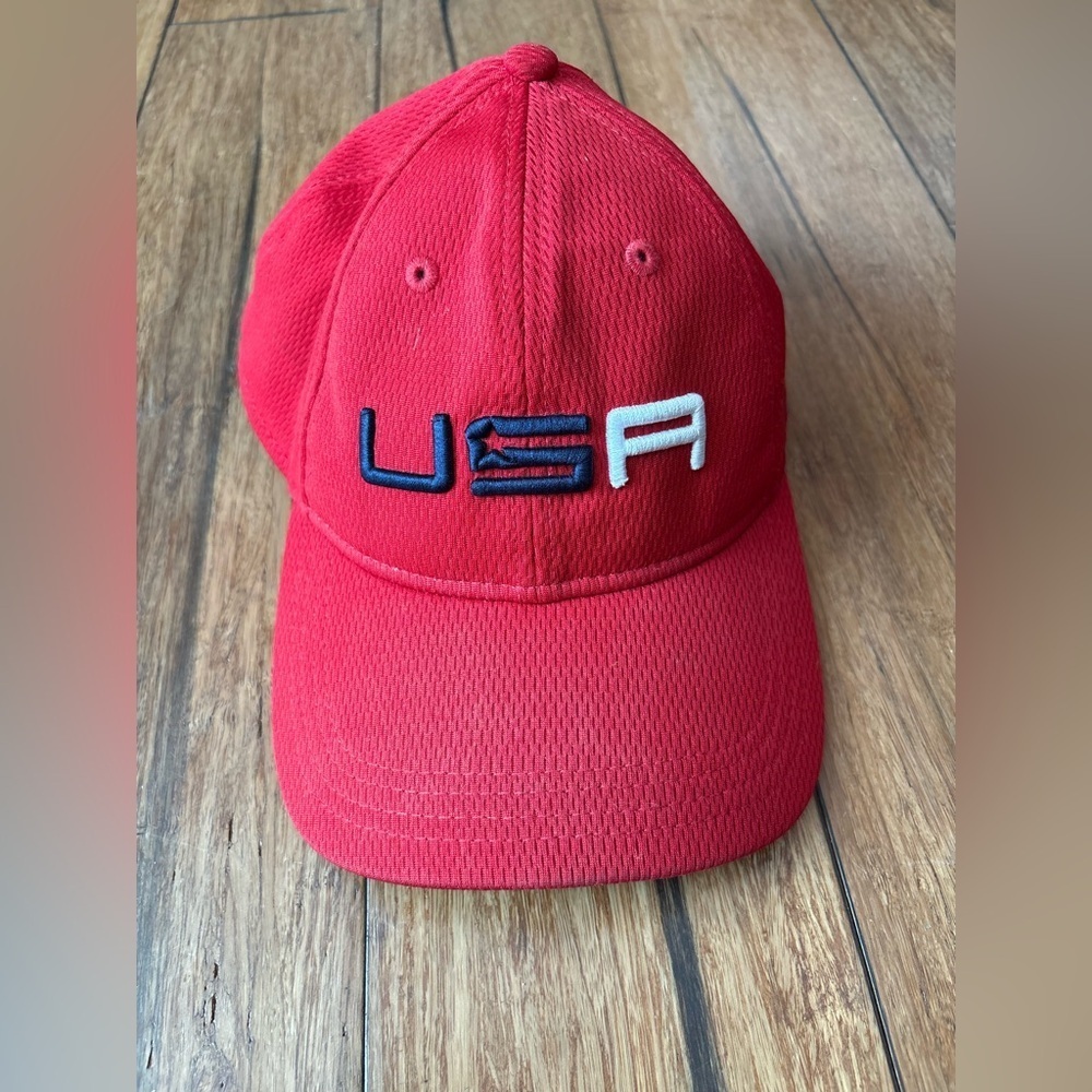Ryder Cup Team USA New Era Adjustable Golf Snapback Hat 2020 Red Cap
